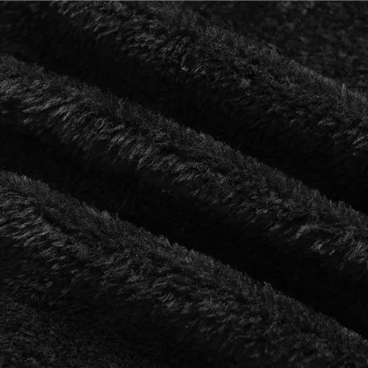 Men's Long Cotton Parka Coat Windproof Black