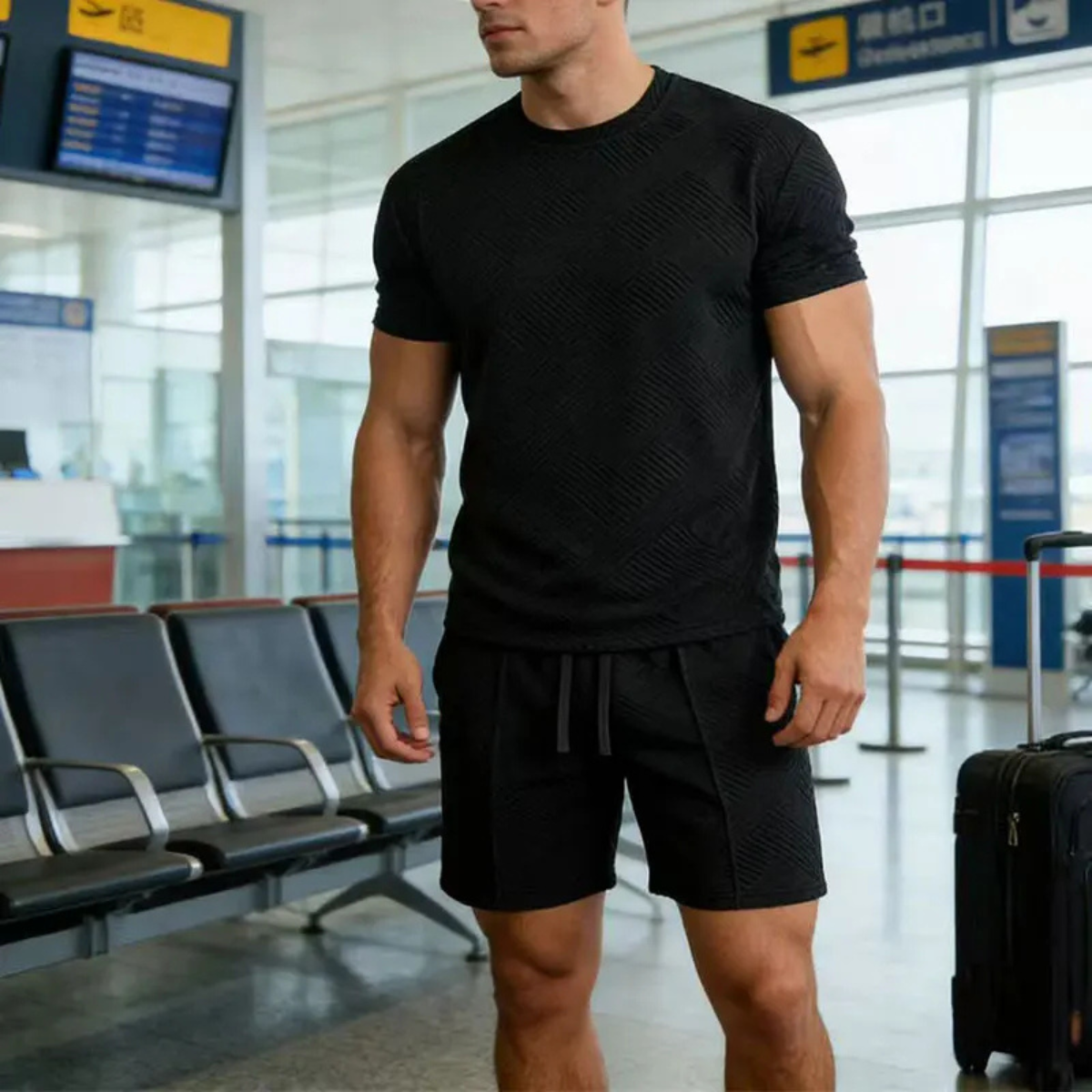 Men's Summer T Shirt And Shorts Set