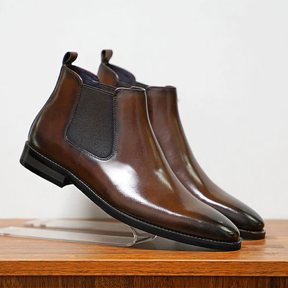Hawthorne Men's Leather Ankle Boots Black