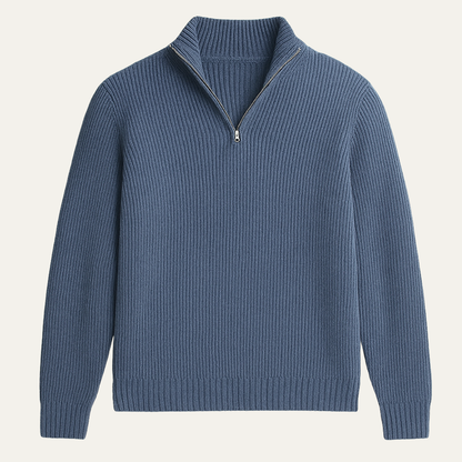 Vicenza Men's Soft Knit Half Zip Sweater - Vonnera