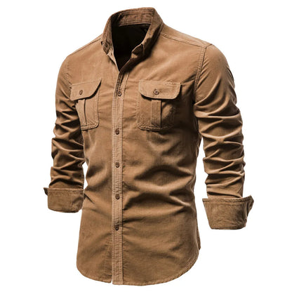 Slim Fit Corduroy Shirt - Vonnera