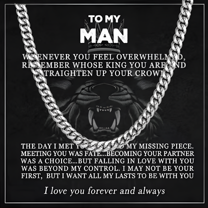 Men's Gold Cuban Link Chain Necklace