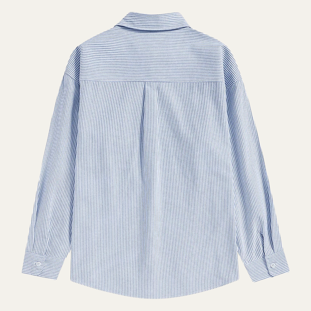 Men's Striped Classic Collar Shirt with Pocket