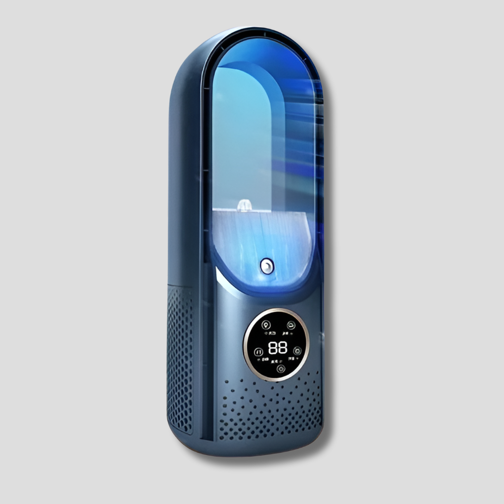 Compact Bladeless Table Fan Air Conditioner