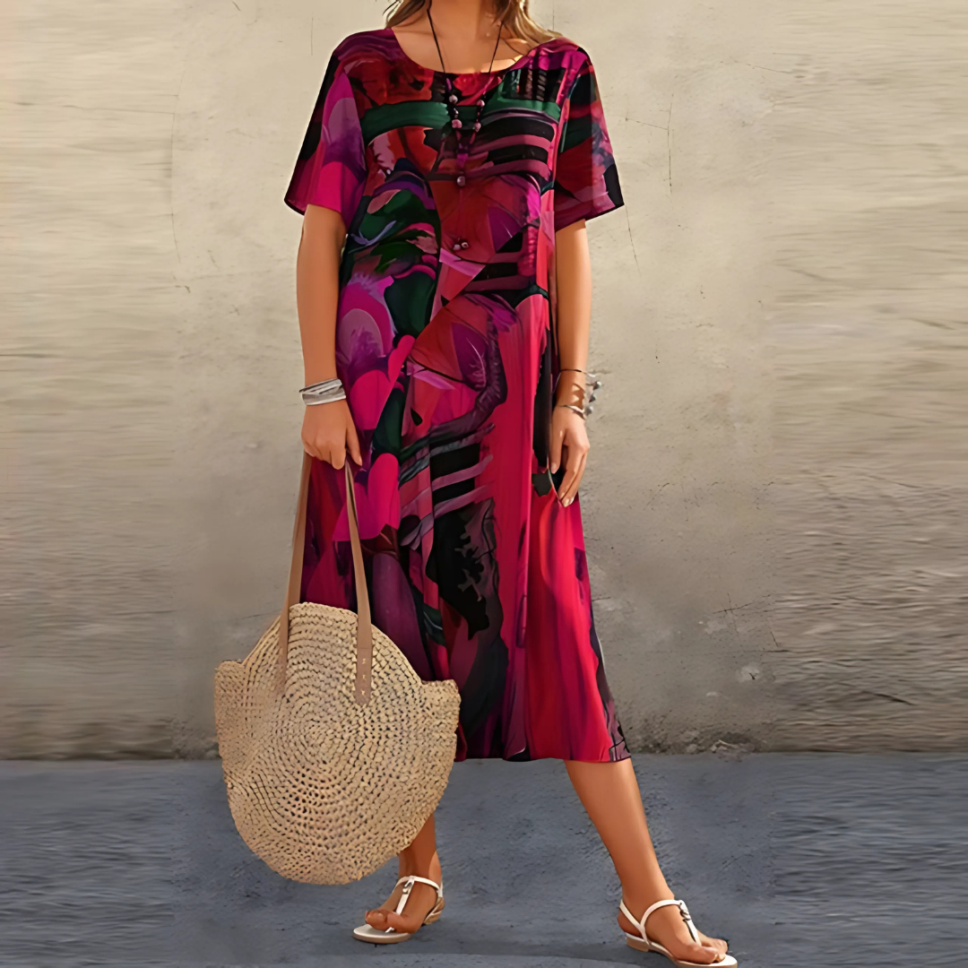 Elegant Women's Floral Dress