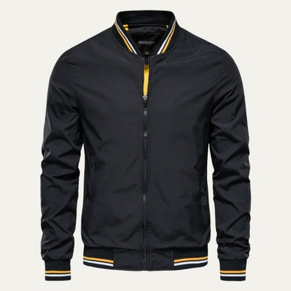Men's Slim Fit Bomber Jacket Casual Zip Up