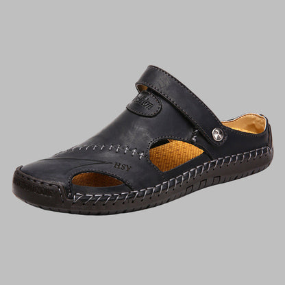 Men's Leather Sandals Comfortable For Summer - Vonnera