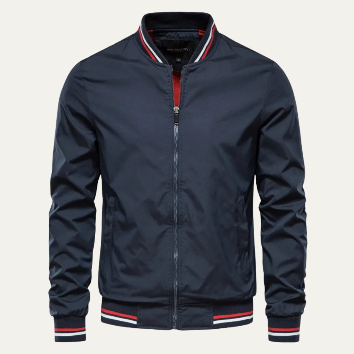 Men's Slim Fit Bomber Jacket Casual Zip Up