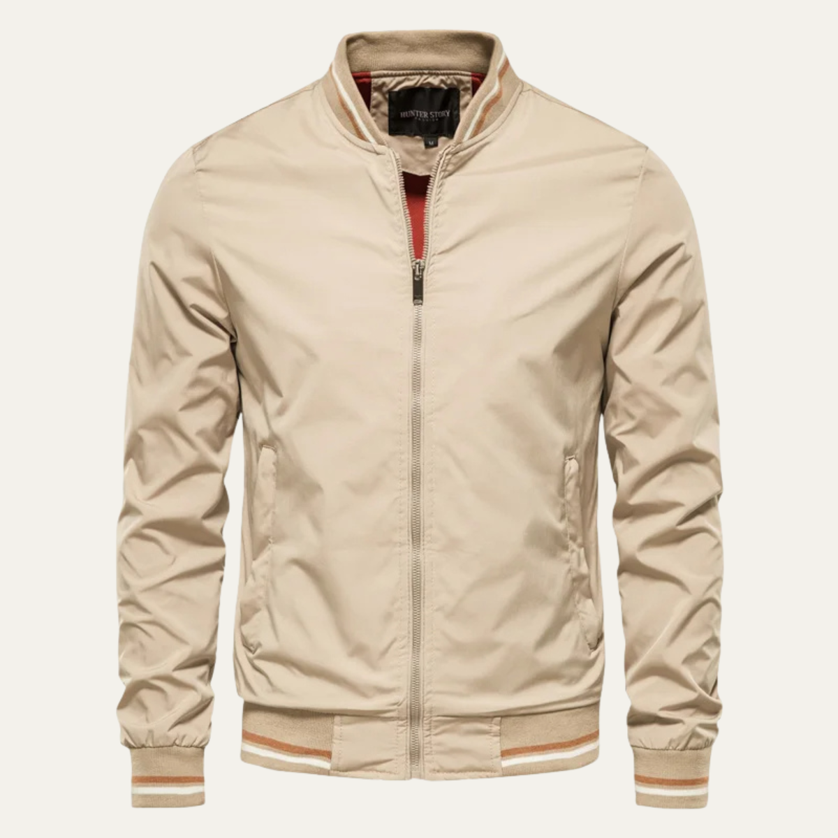 Men's Slim Fit Bomber Jacket Casual Zip Up