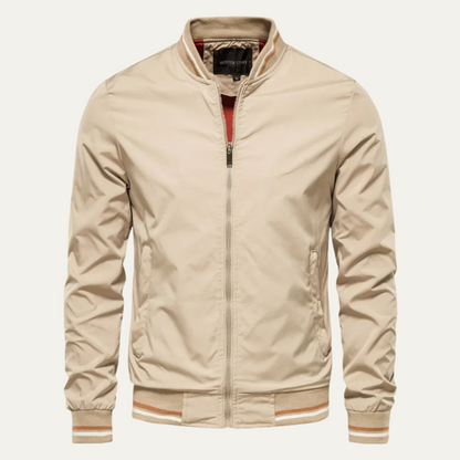 Men's Slim Fit Bomber Jacket Casual Zip Up