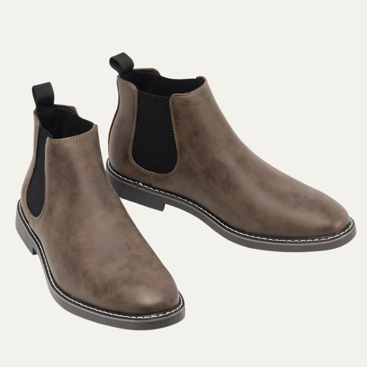 Men's Leather Chelsea Boots Ankle Brown