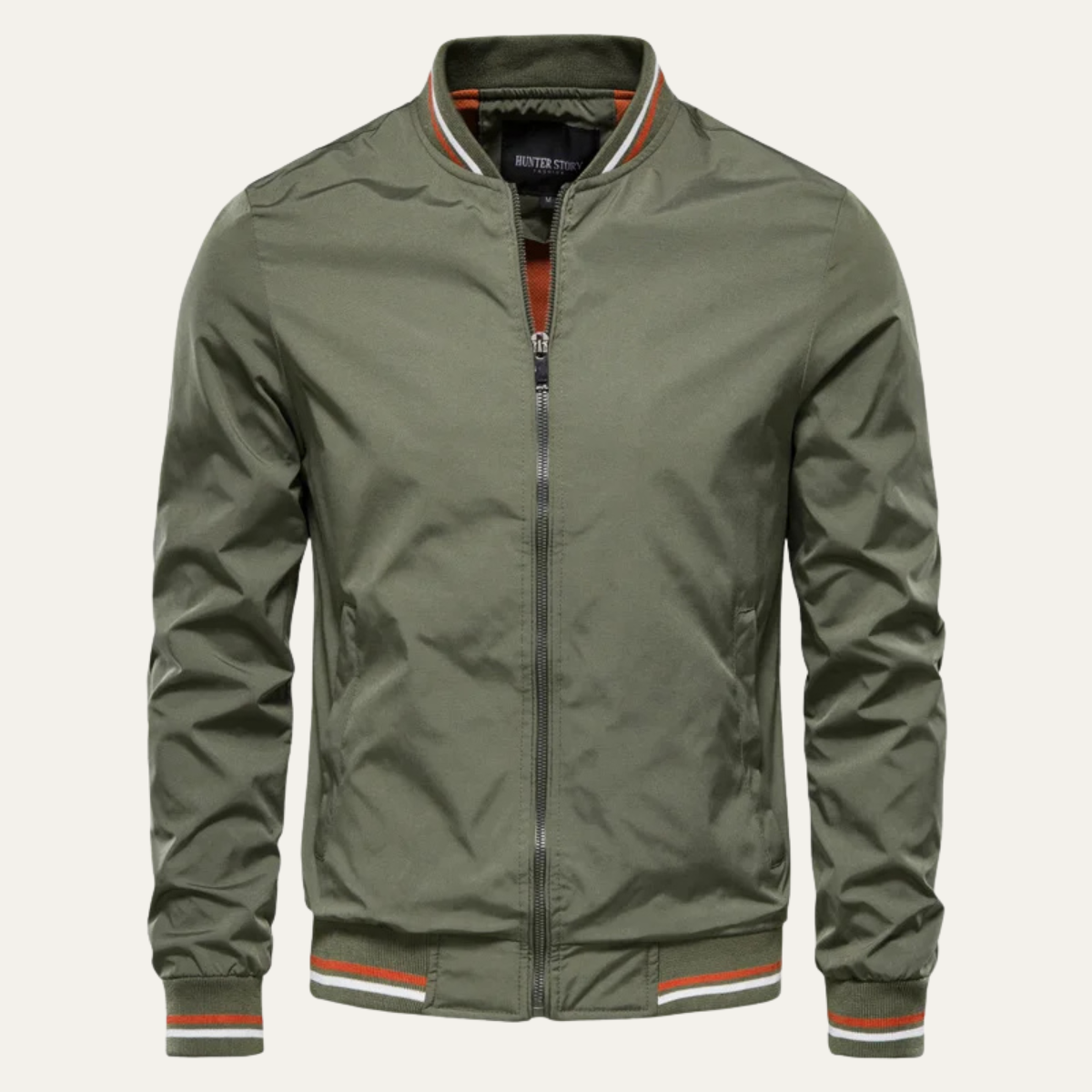 Men's Slim Fit Bomber Jacket Casual Zip Up - Vonnera