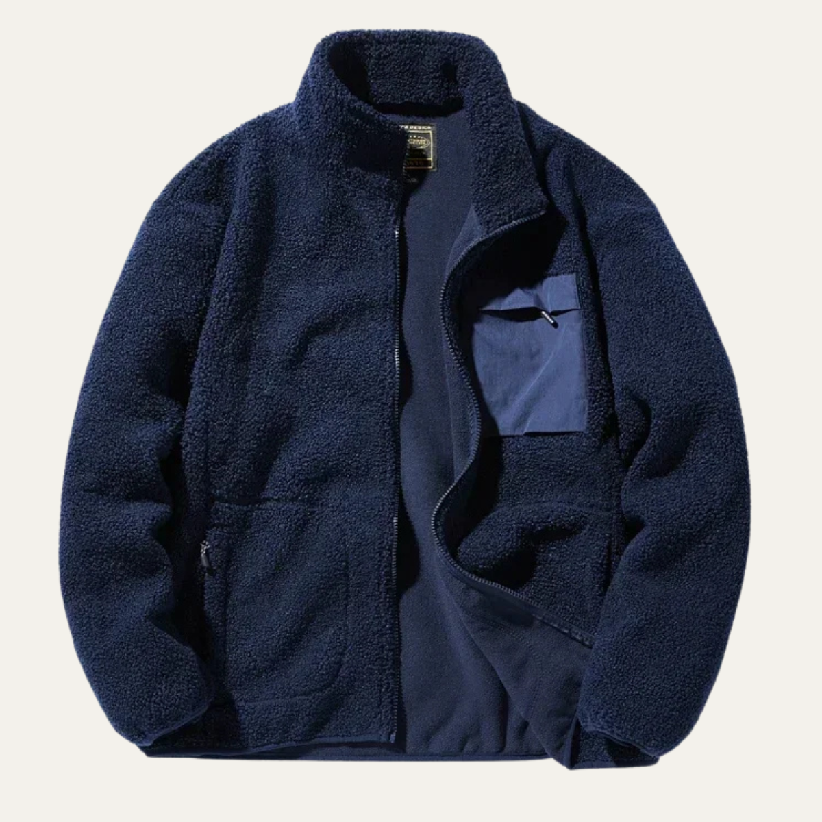 Men's Fleece Zip Up Jacket Warm Outdoor