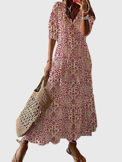 Women's Vintage Summer Boho Dress
