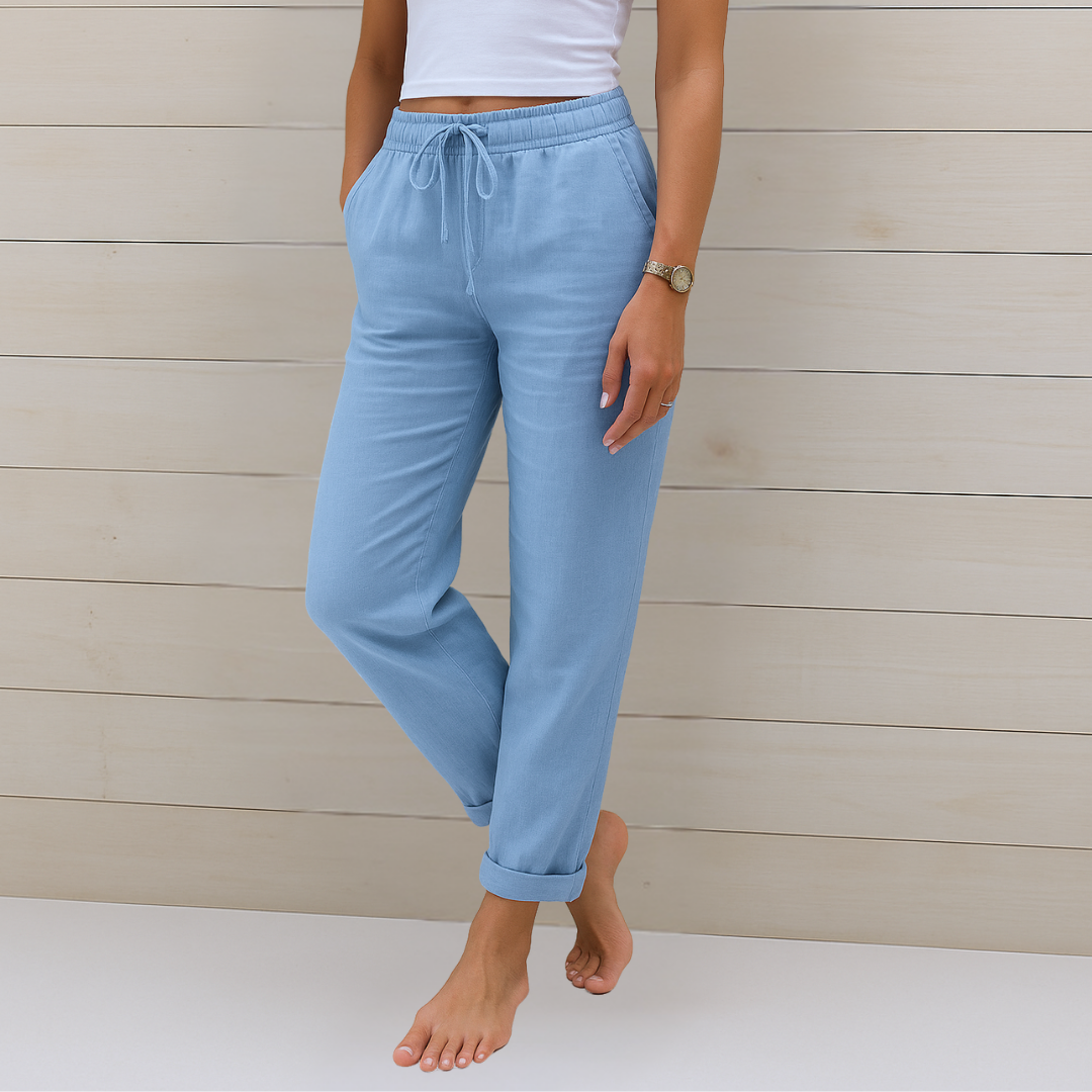 Women's Breathable Pants Elastic Waist - Vonnera