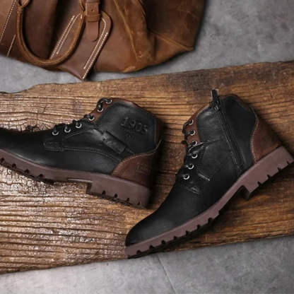 Stanhope Men's Ankle Biker Boots Durable Leather
