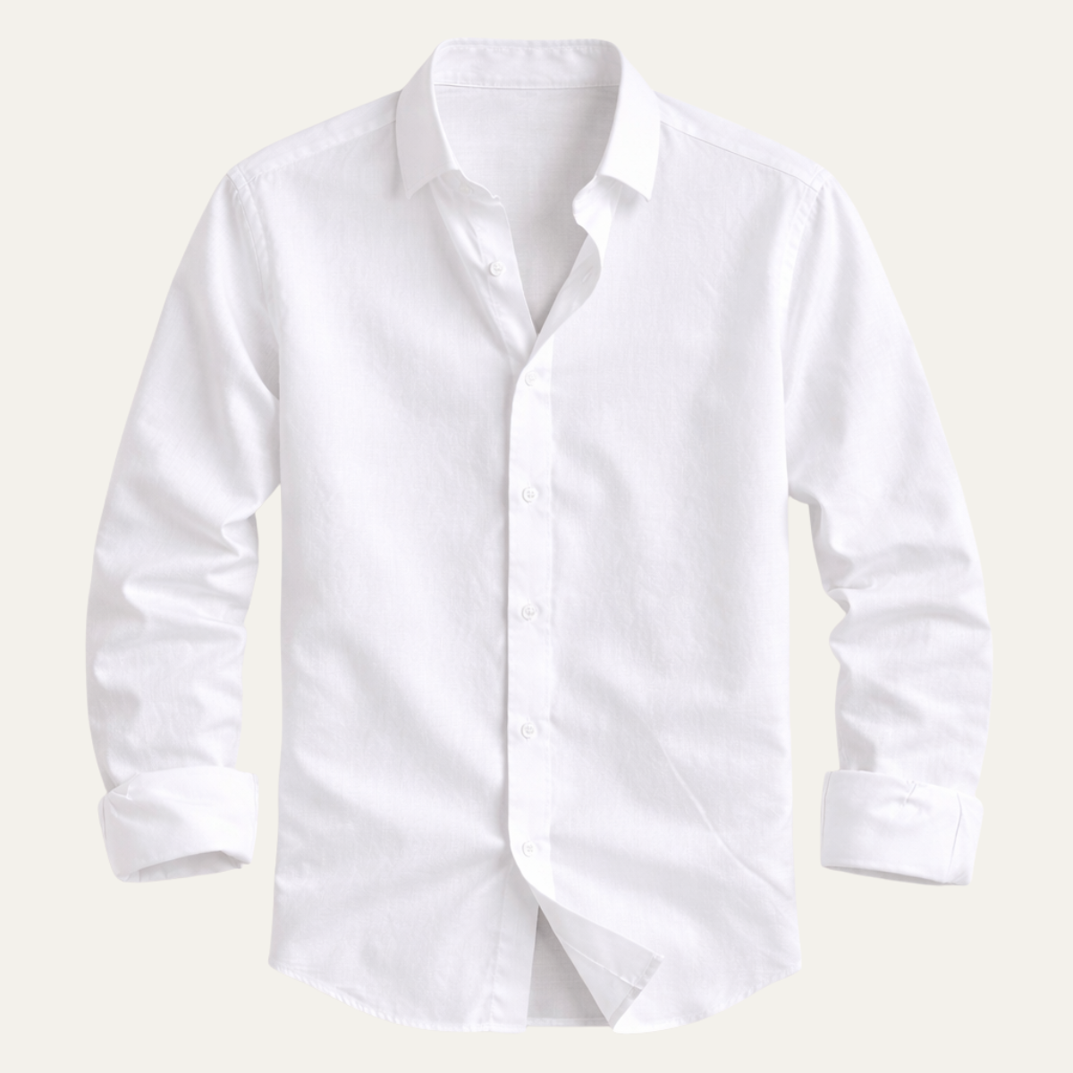 Men's Cotton Linen Button Up Beach Shirt - Vonnera