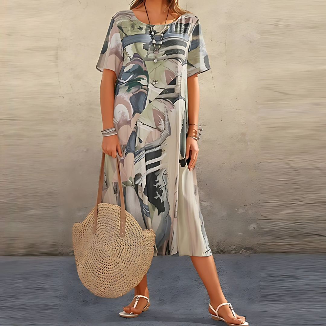 Elegant Women's Floral Dress