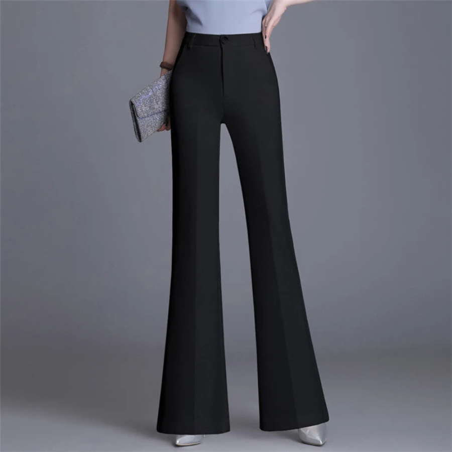 Women's High Waist Flared Pants Slim Fit - Vonnera