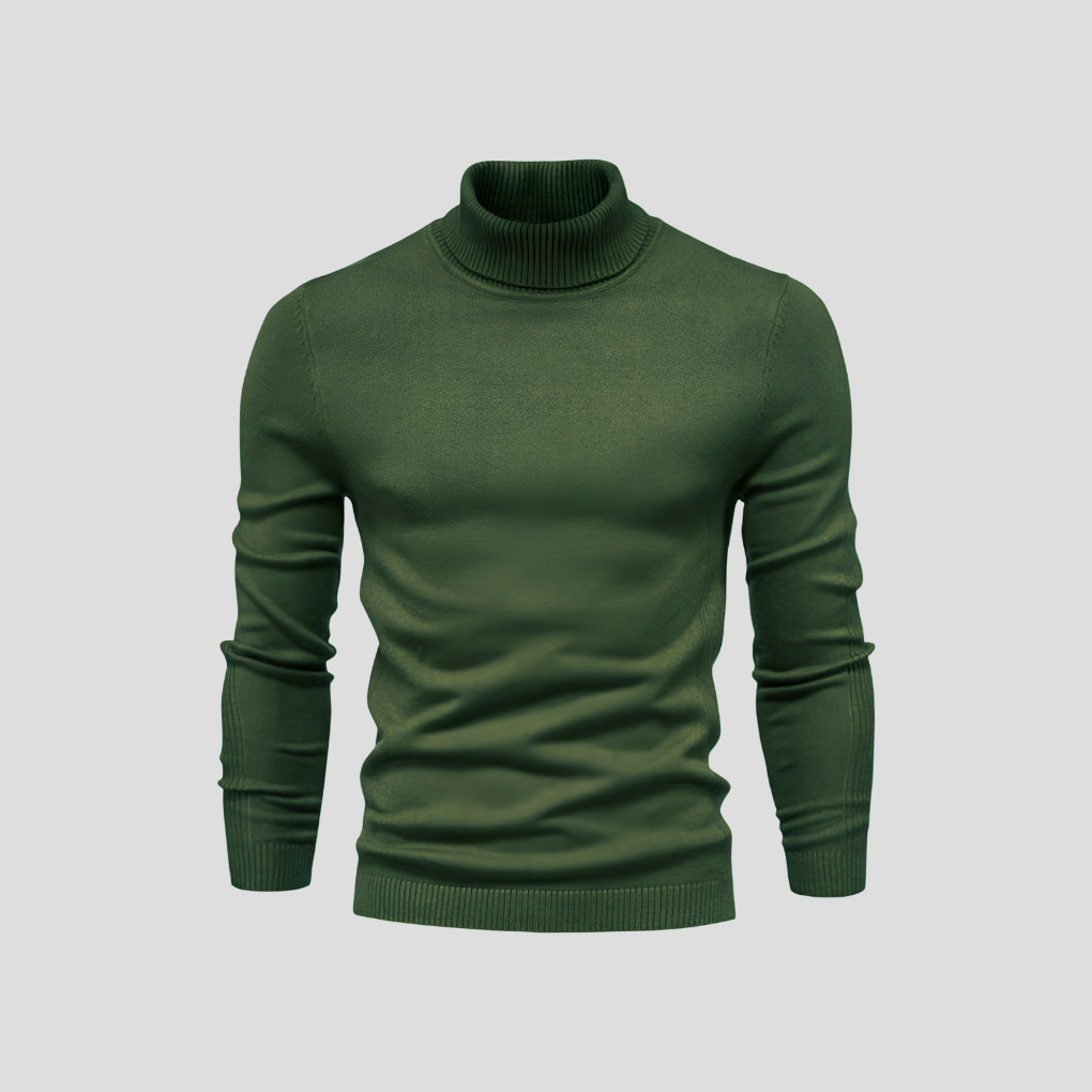 Men's Turtleneck Wool Sweater