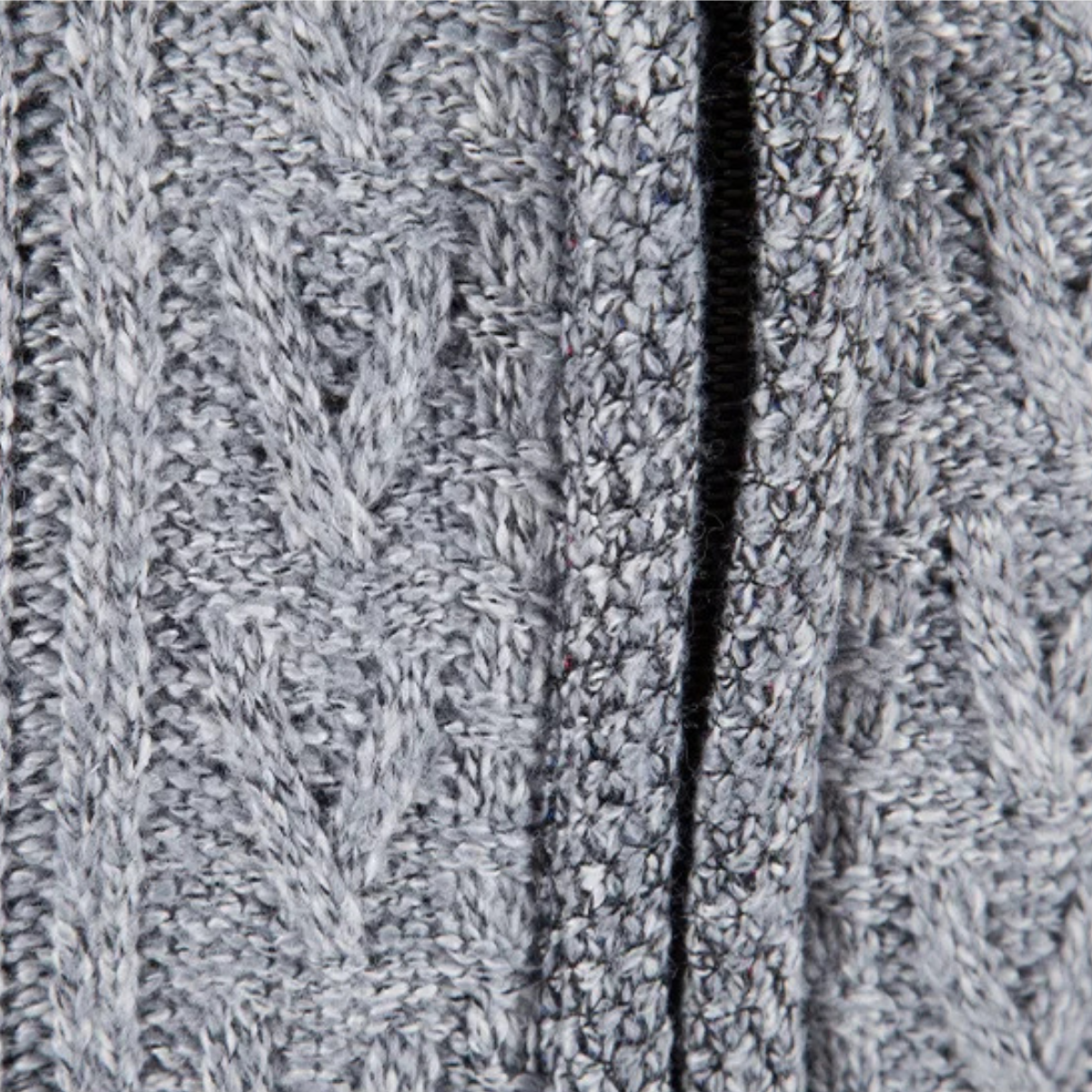 Men's Fleece Zip Up Jacket Warm Knit