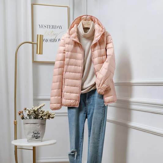 Women's Puffer Jacket Lightweight Water-Resistant - Vonnera