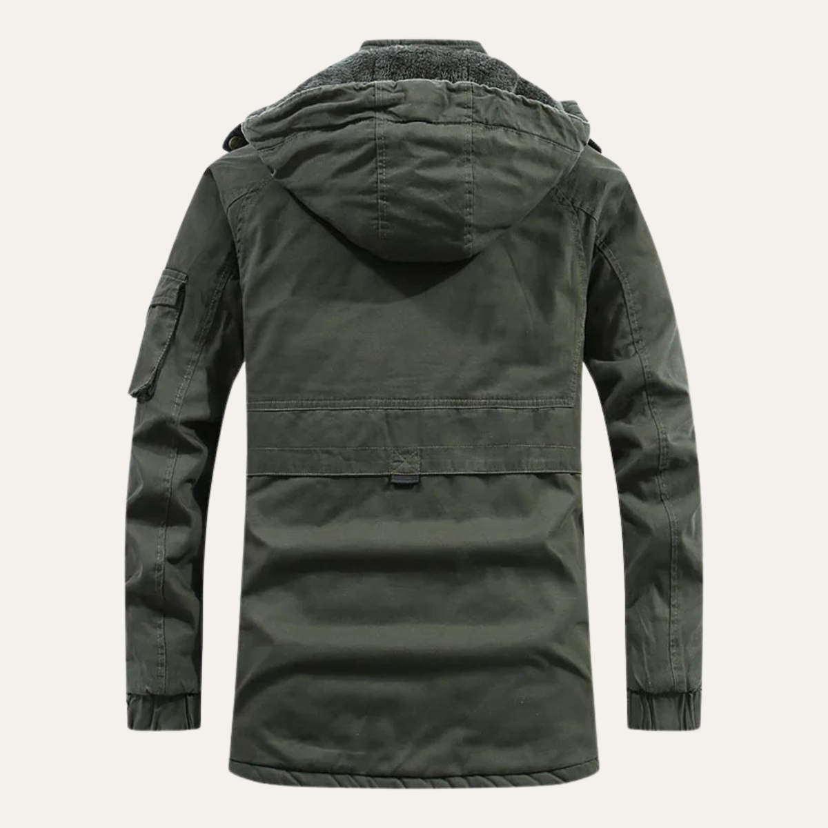 Men's Cotton Hooded Jacket Warm Inner Lining