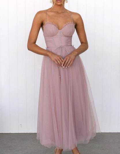 Women's Sleeveless V-Neck Maxi Dress Lightweight