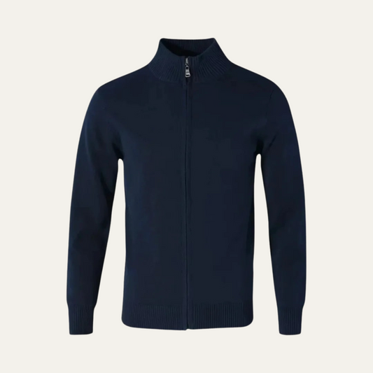 Men's Cotton Zip Cardigan Sweater - Vonnera