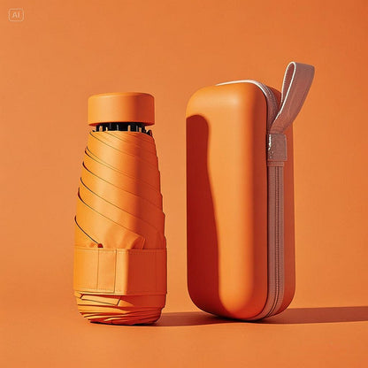Portable Travel Umbrella With Case