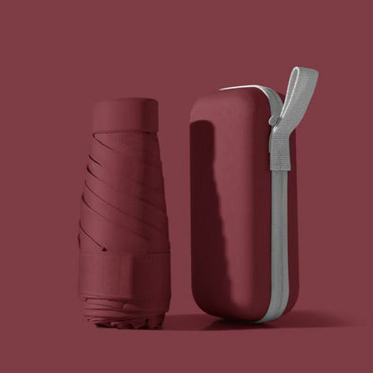 Portable Travel Umbrella With Case