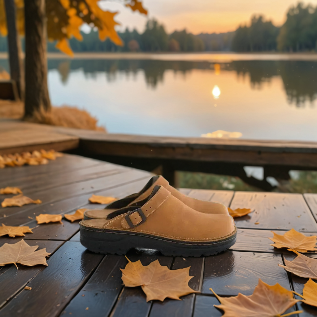 Unisex Leather Slip-On Clogs - Vonnera
