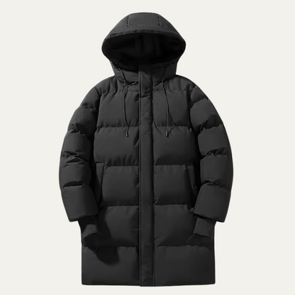 Men's Waterproof Hooded Puffer Parka Long Multi-Pocket - Vonnera