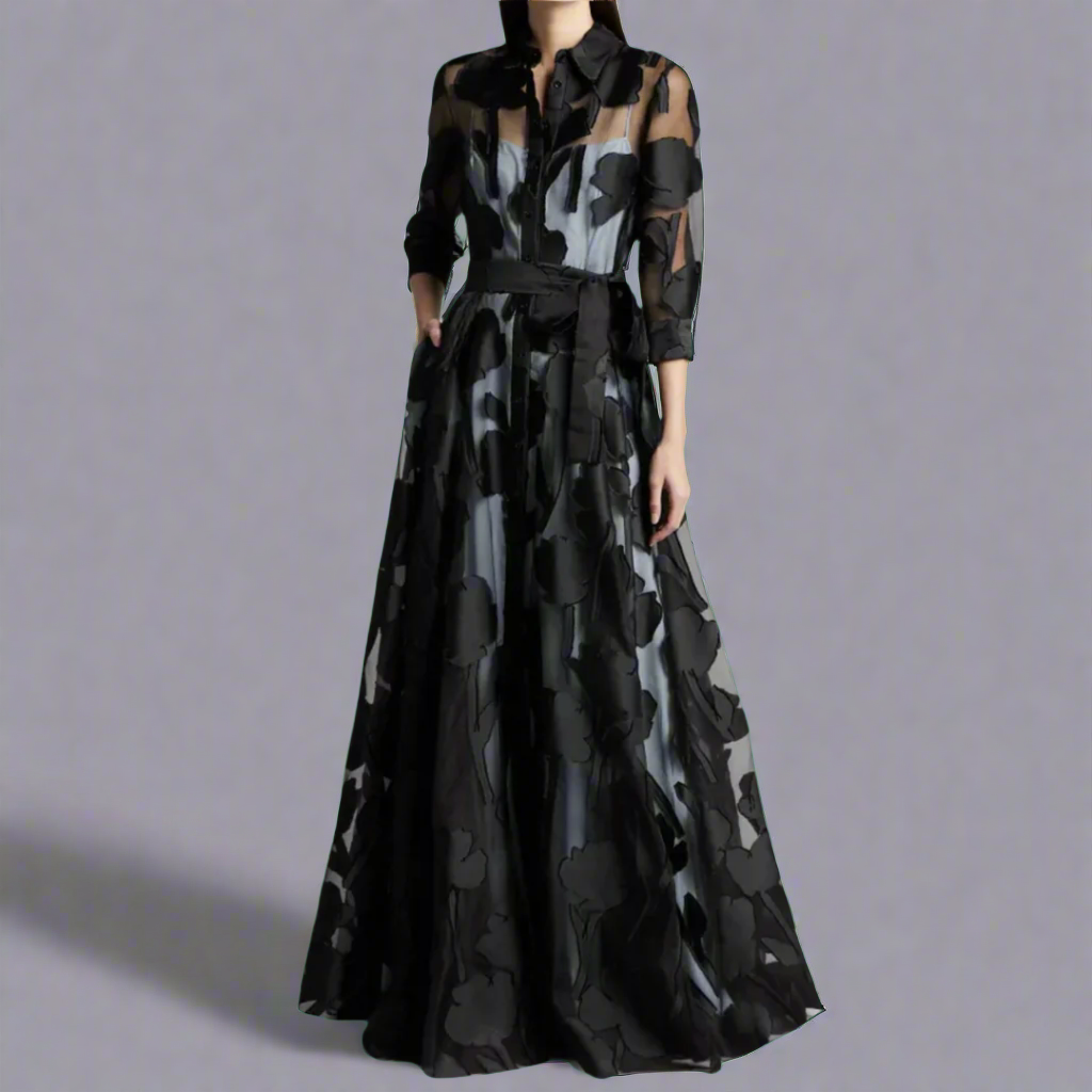 Women's Lightweight Long Dress Elegant Charm - Vonnera