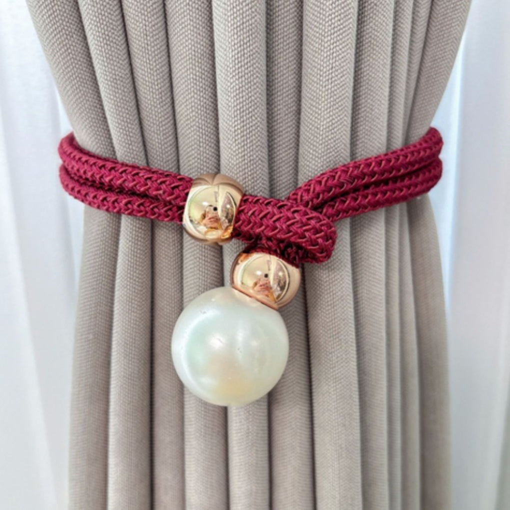 Pearl Curtain Tie Back 2-Piece Set