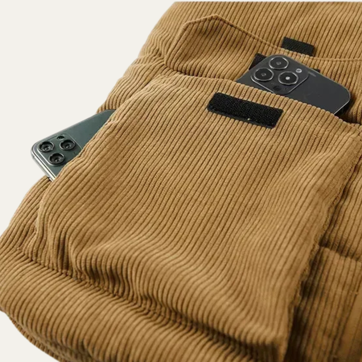 Men's Corduroy Puffer Vest Warm Padded Silverhill