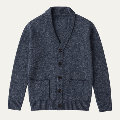 Peschiera Men's V Neck Cardigan Knitted Casual - Vonnera