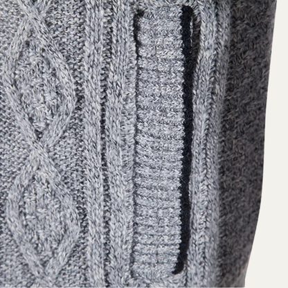 Men's Fleece Zip Up Jacket Warm Knit