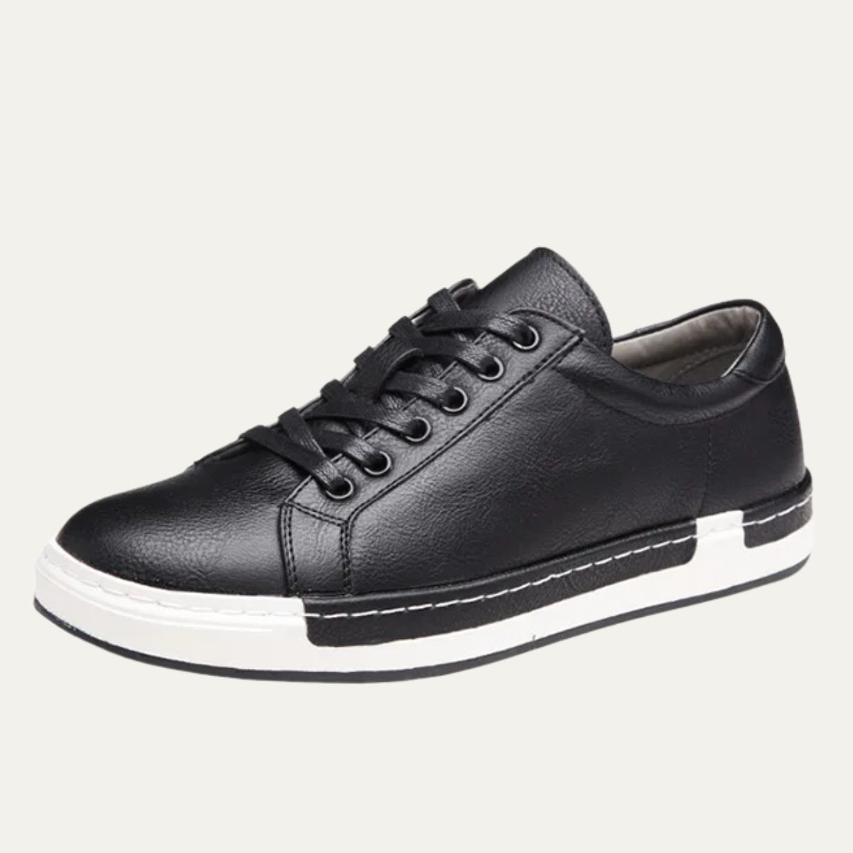 Men's Classic Lace Up Shoes Leather Brown - Vonnera