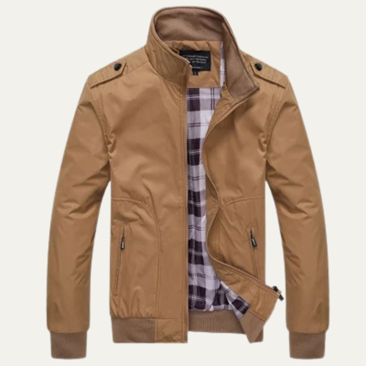 Men's Bomber Jacket Lightweight Stand Collar