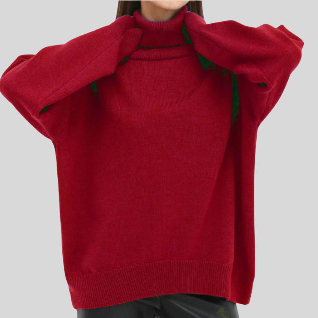 Women's Rollneck Sweater Thermal Cold-Weather - Vonnera