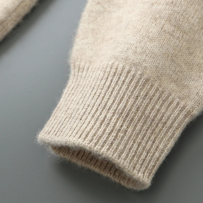 Men's Merino Mock Neck Zip Cardigan