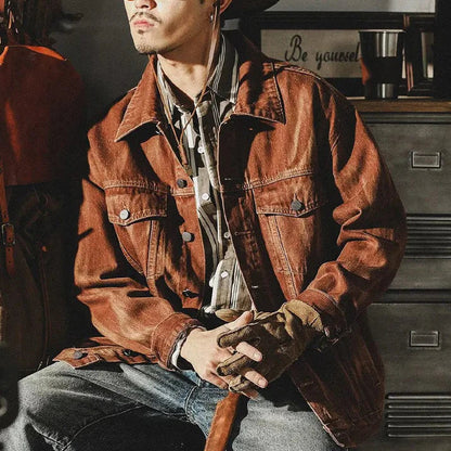 Men's Classic Denim Jacket Modern Comfortable Style