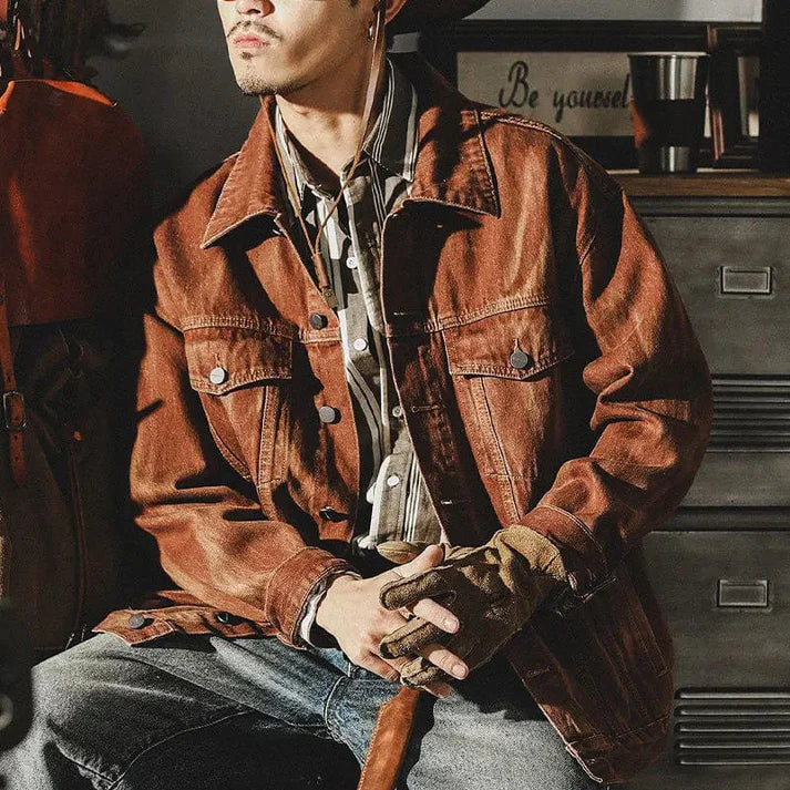 Men's Classic Denim Jacket Modern Comfort Style
