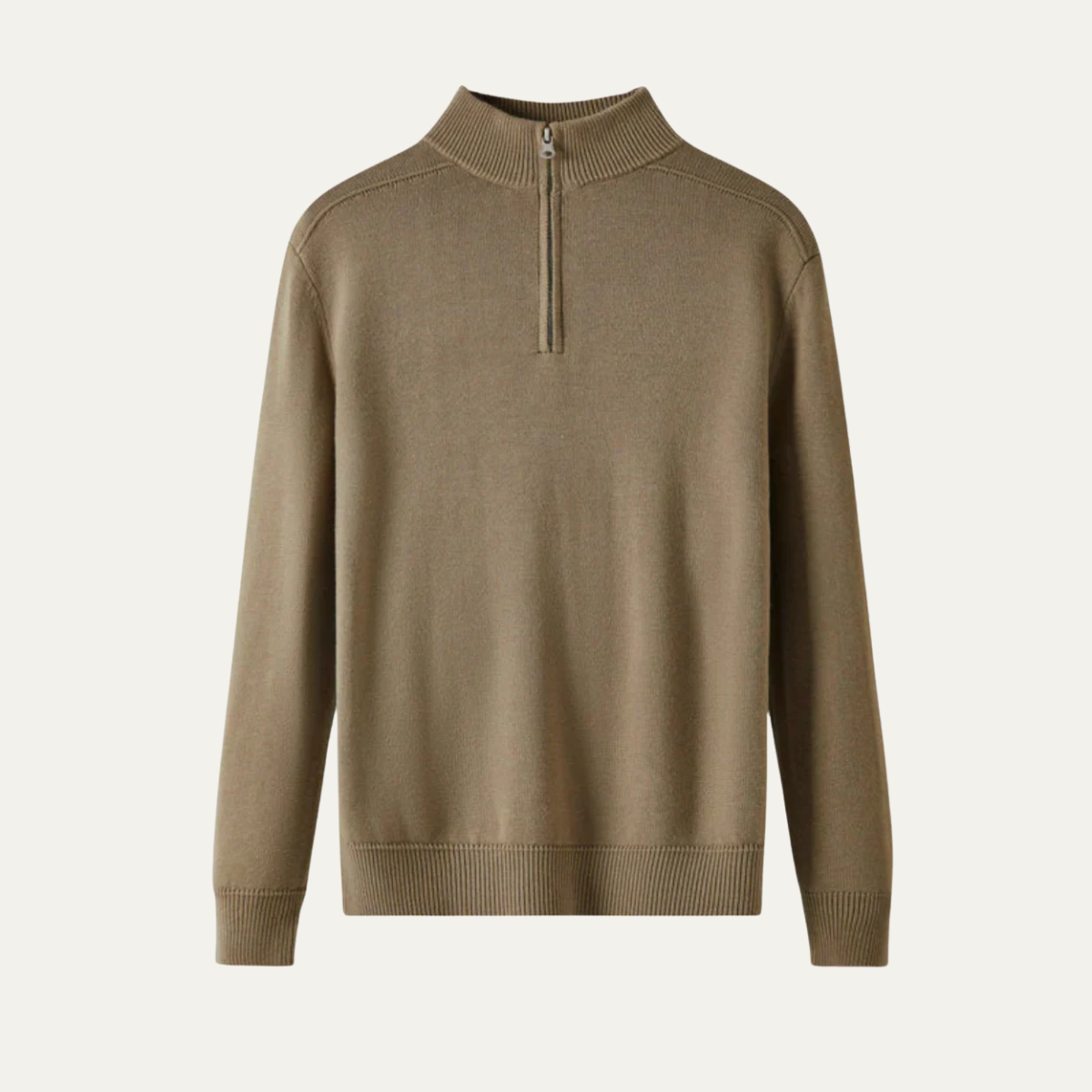 Men's Merino Wool Quarter Zip Sweater - Vonnera