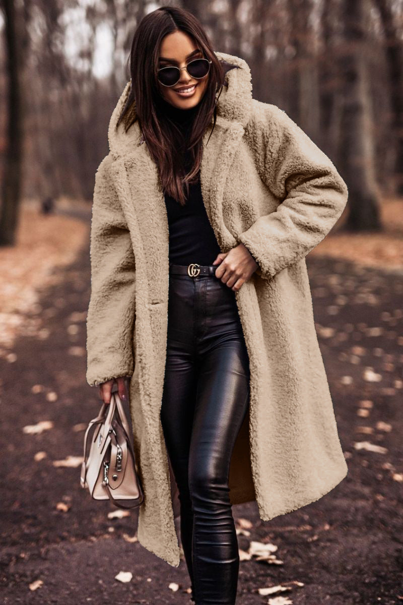 Women's Mid-Calf Hooded Coat Relaxed Fit Casual - Vonnera