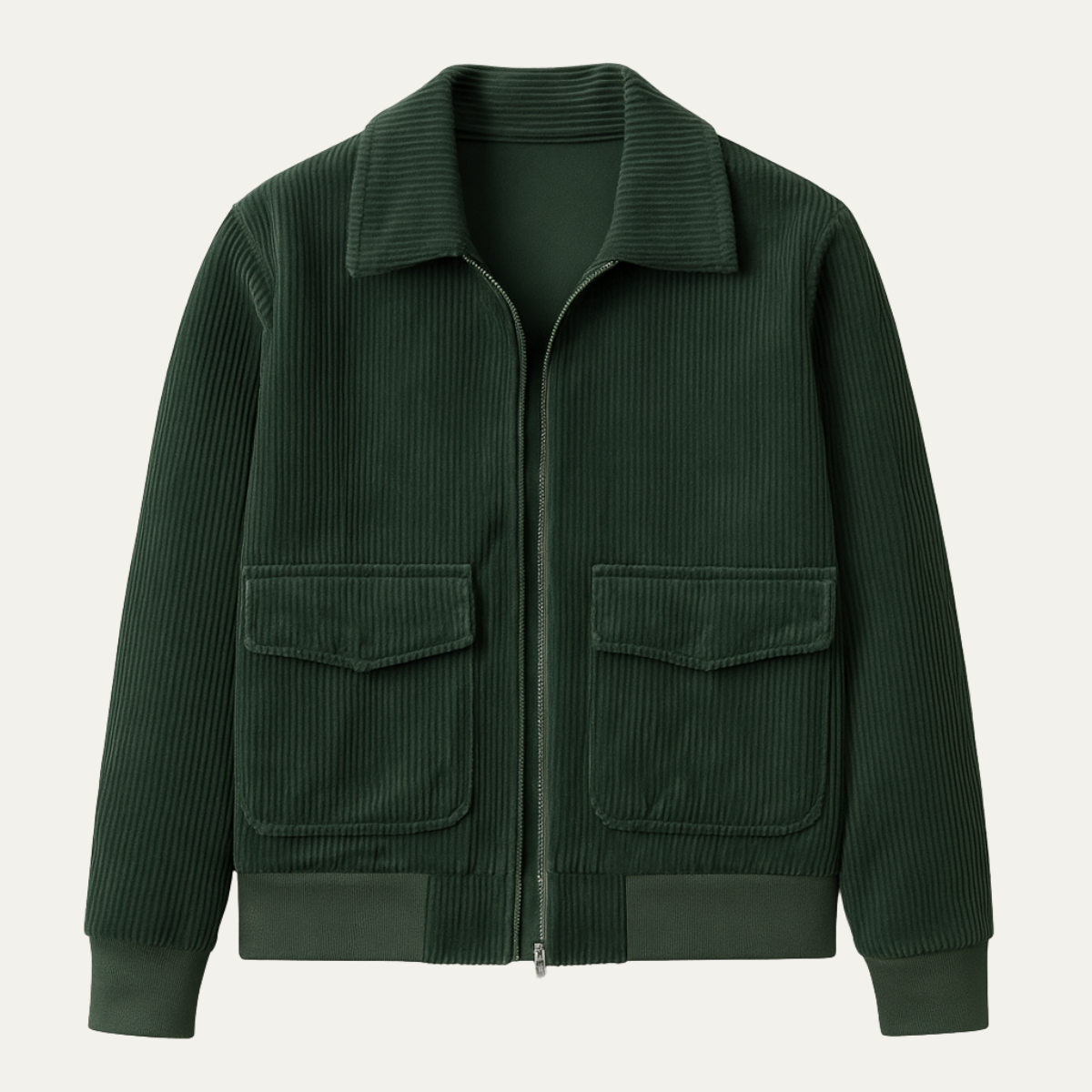 Men's Corduroy Utility Jacket With Pocket