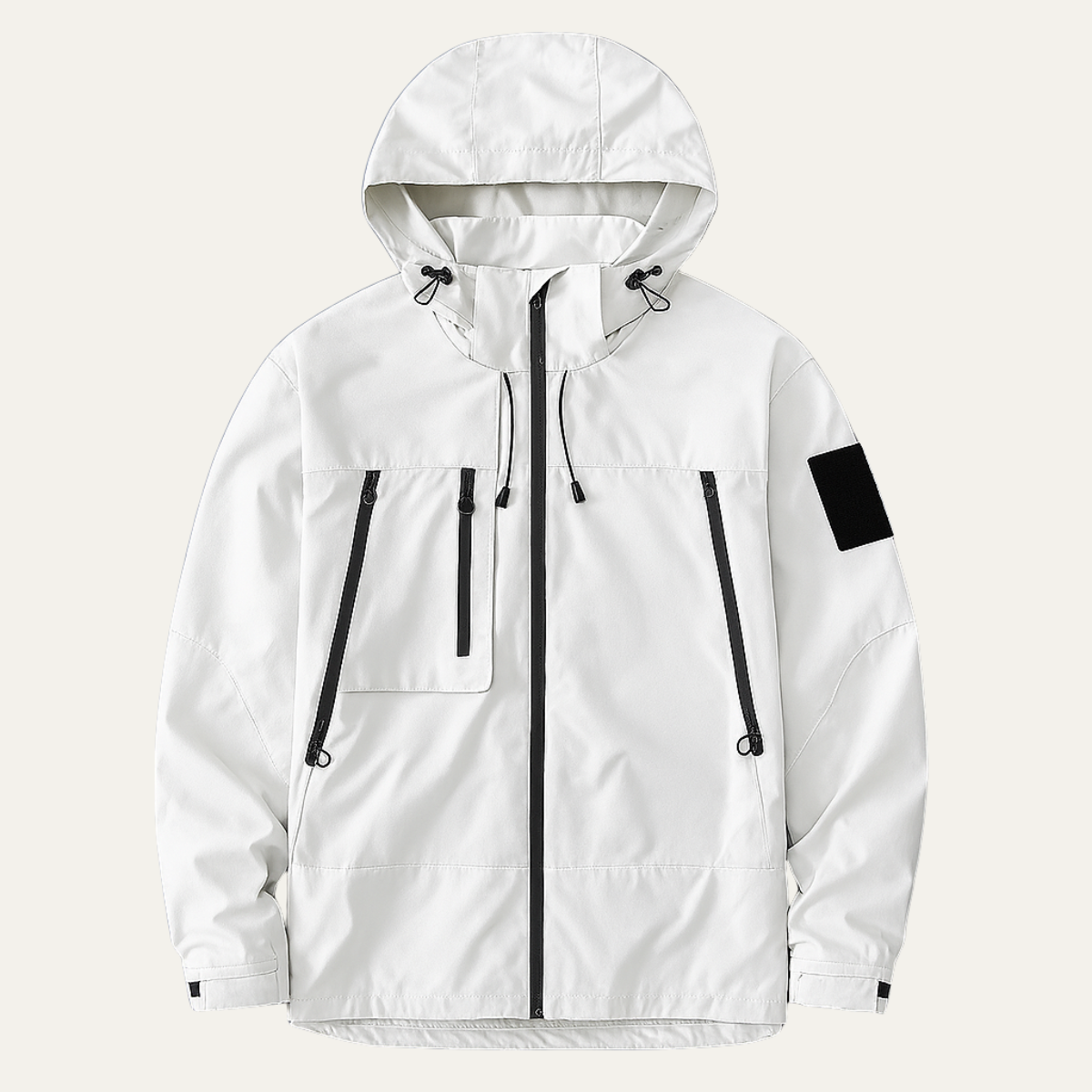 Men's Waterproof Windbreaker Hooded Lightweight Jacket - Vonnera