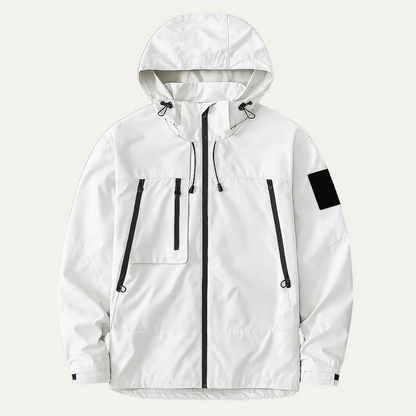 Men's Waterproof Windbreaker Hooded Lightweight Jacket - Vonnera