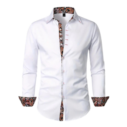 Men's Paisley Accent Dress Shirt - Vonnera